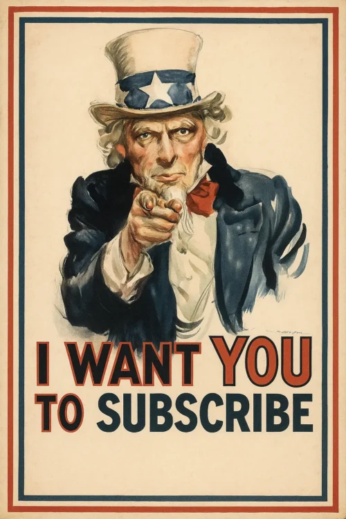 I want you to subscribe